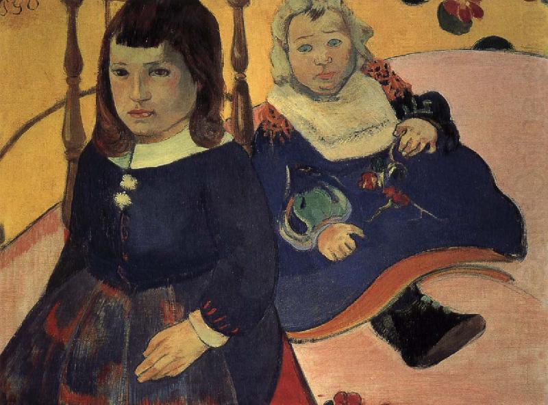 two children, Paul Gauguin